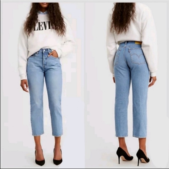 Levi’s Small High rise wedgie straight leg jeans in luxor size 28 - Picture 1 of 16